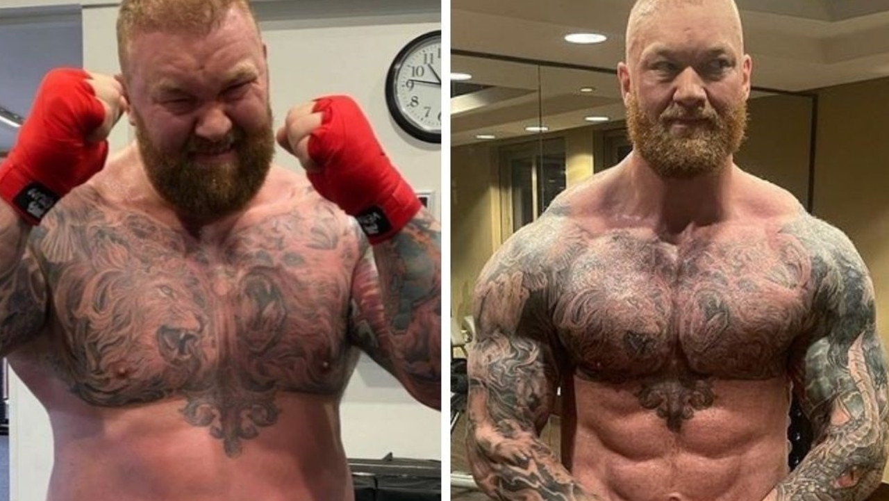 Hafthor Bjornsson is looking fighting fit. Photo: Instagram.