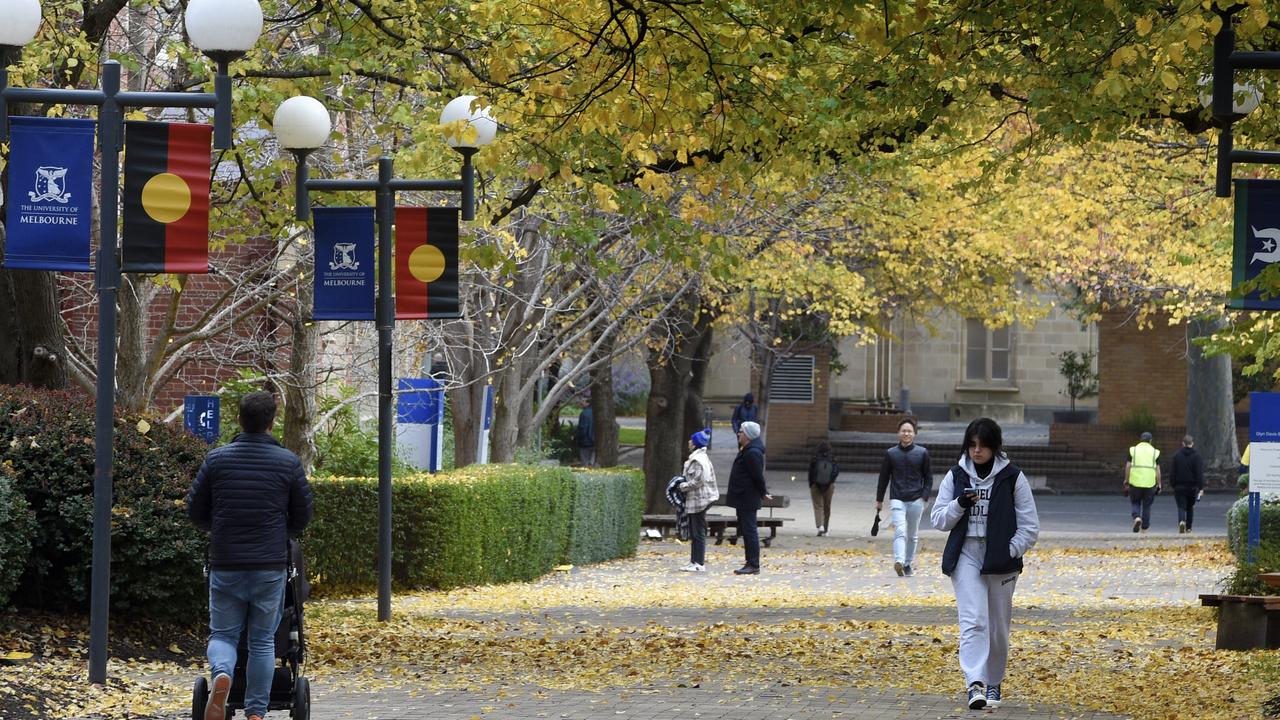 University of Melbourne scored the lowest positive rating out of all the 42 major institutions in Australia at just 63 per cent. Picture: Andrew Henshaw