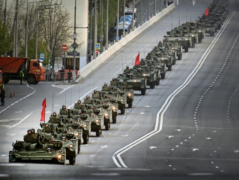Ukraine fires drones on Moscow days before Red Square parade