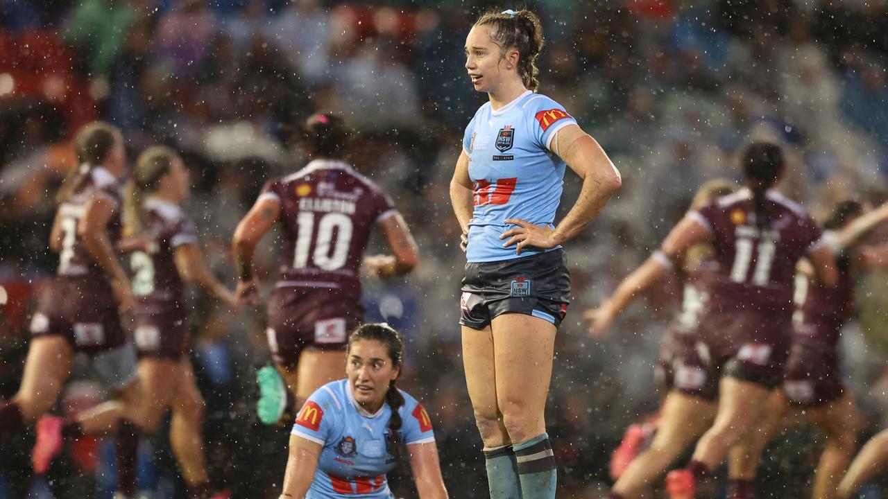 Kezie Apps played in front of a record crowd in Newcastle during this year’s State of Origin series. Picture: Scott Gardiner/Getty Images