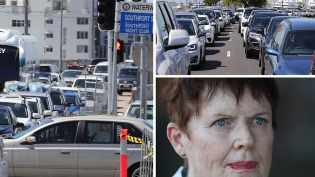 The Southport CBD through to Main Beach has become gridlocked during peak hours. Resident leader Sue Donovan says residents have to pick their times to travel to the CBD.