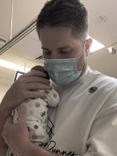 Ruthven last week said his twins were almost ready to come home. Picture: Instagram