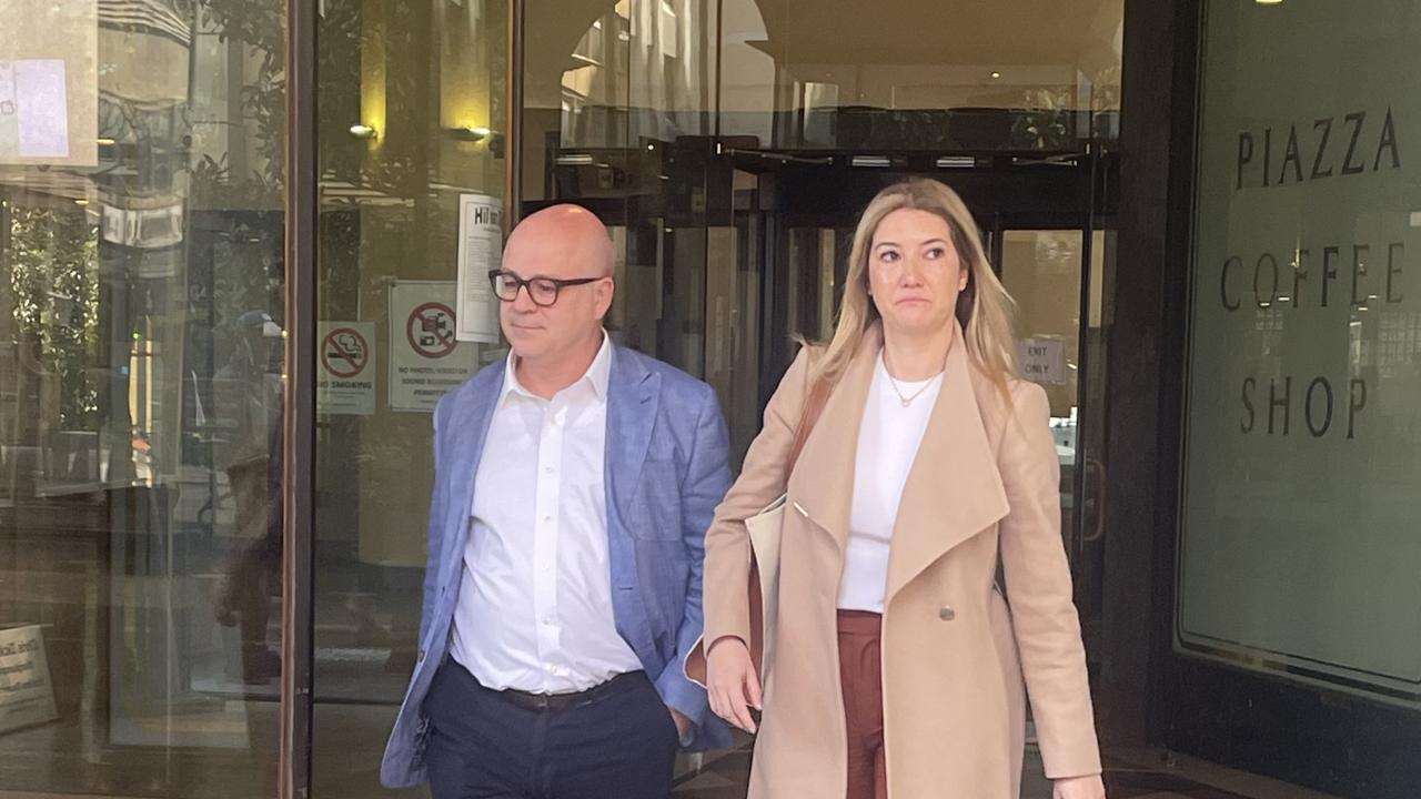 O'Keefe's brother and solicitor Sharon Ramsden leave court on Friday. Picture: Lauren Ferri/ NCA NewsWire