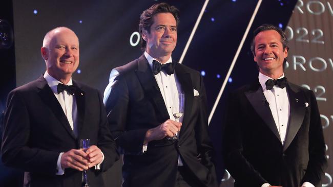 Gillon McLachlan at the 2022 Brownlow Medal. Photo by Michael Willson/AFL Photos via Getty Images.