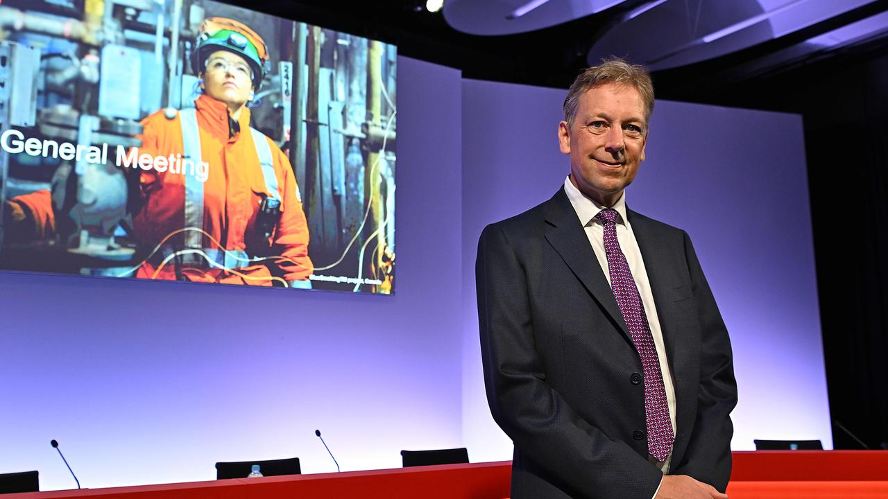 Rio Tinto CEO Jakob Stausholm during the companies AGM in Brisbane. PictureL Lyndon Mechielsen