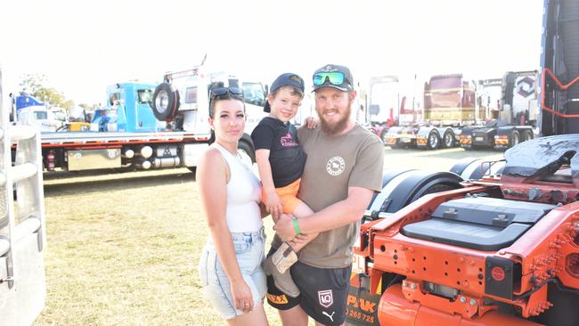 Shanyah, Cooper, and Clinton Creedy at the Gatton Showgrounds on Saturday morning, September 30 for the 2023 Lights On The Hill memorial event.