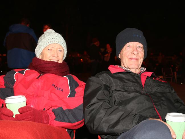 Jane and Robert Jones from Brisbane at Killarney Bonfire Night 2019.