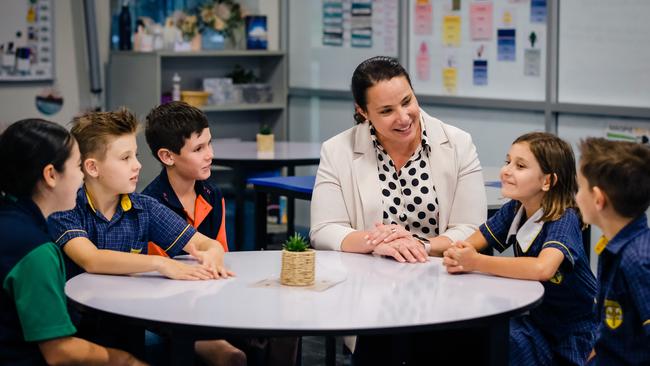 Immanuel Lutheran College students and principal Eloise Beveridge. Photo: Immanuel Lutheran College