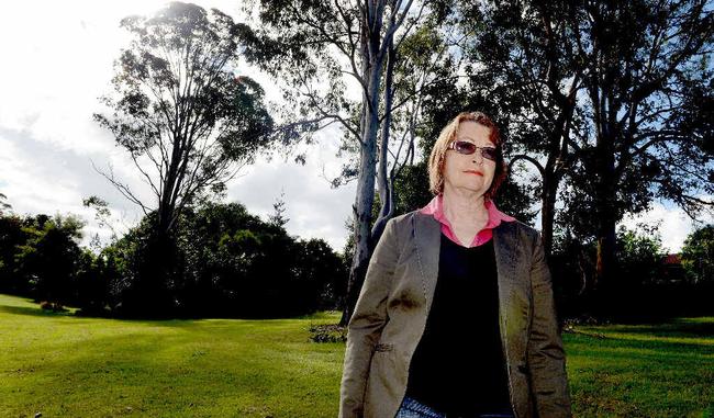 DISAPPOINTED: Mary McDermott of Goonellabah is concerned about Lismore City Council’s plans for the reserve behind her home in D’Arcy Drive. Picture: Cathy Adams