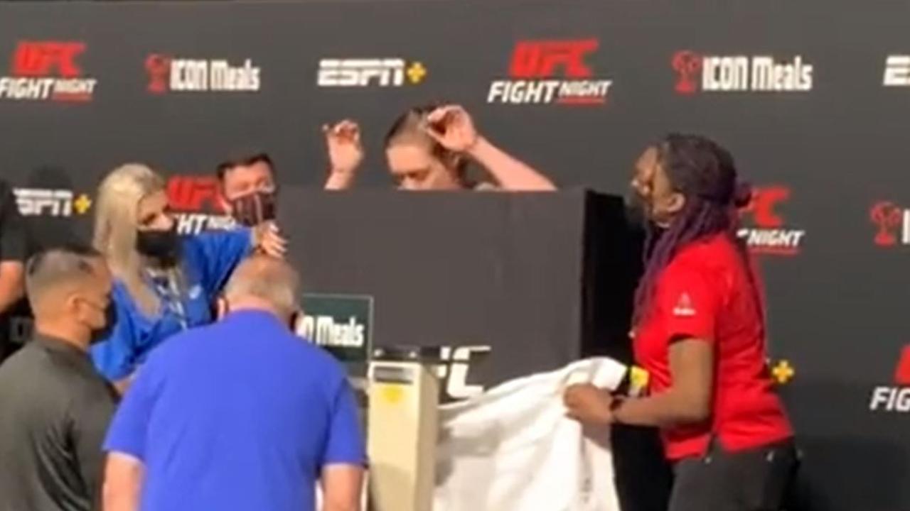 ‘Truly scary’ video shows UFC star nearly collapsing at weigh-in