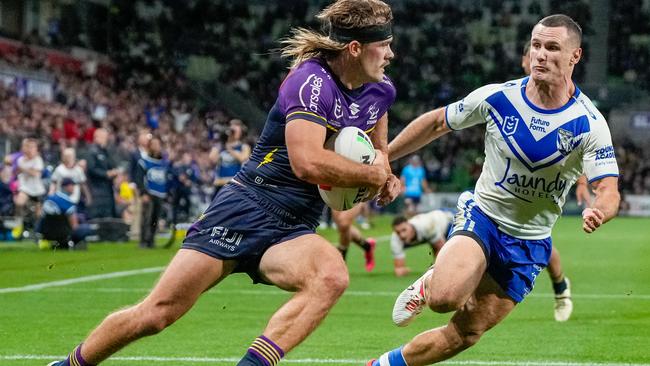 Ryan Papenhuyzen was charged with a hip drop. Picture: NRL Imagery