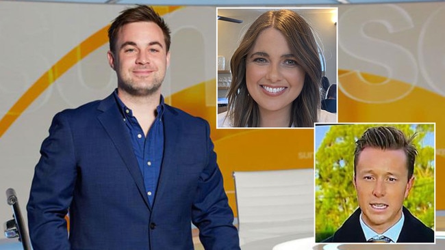 New Seven news executive appointments Sean Power, left, Holly Fallon, centre and Jake Lyle, bottom right. Pictures: Supplied