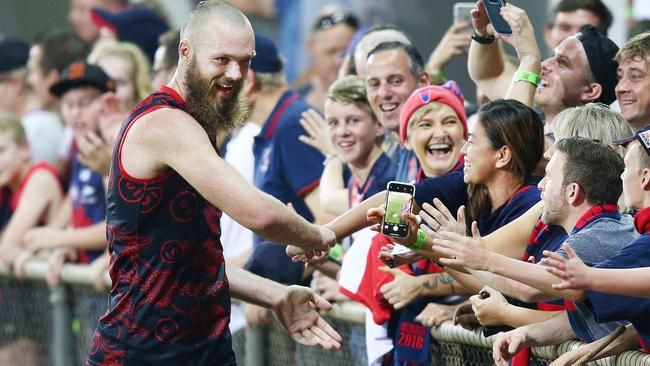 Once injury-prone, Gawn is now one of the Brownlow Medal favourites. Pic: Getty Images