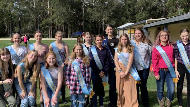 The new generation of young women leading the way for Coffs Harbours youth. Heather Orme is pictured at the back and said it’s empowering to be able to act as a role model.