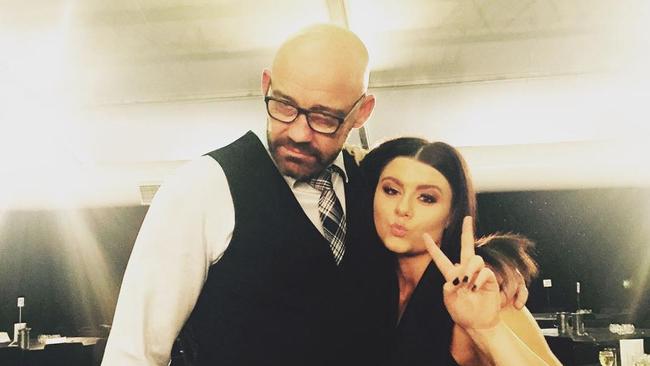 Mark Geyer with daughter Montanna Geyer in 2017. Picture: Instagram