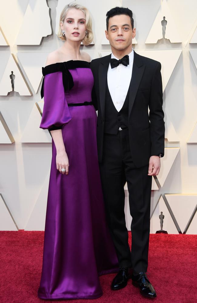Lucy Boynton and Rami Malek attend the 91st Annual Academy Awards at Hollywood and Highland on February 24, 2019 in Hollywood, California. (Photo by Frazer Harrison/Getty Images)