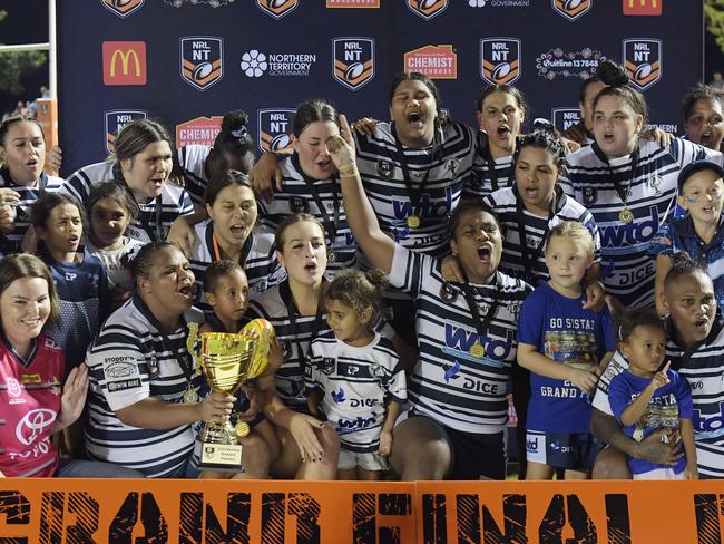 Darwin Brothers win the Womens NRLNT Grand Final 2022. Picture: (A)manda Parkinson