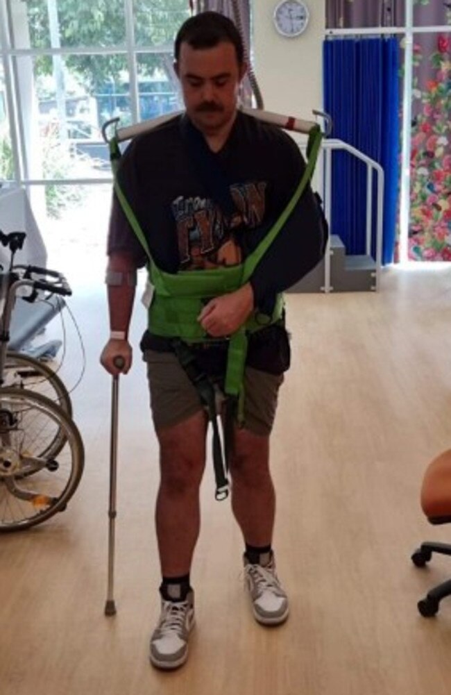 Before the accident he worked as a security guard during the night and looked after his three kids, boys aged 13 and eight, and a four-year-old girl, during the day.