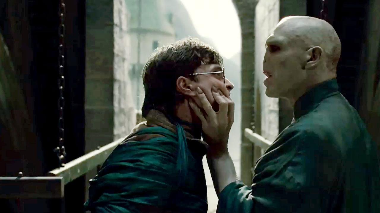 Harry and Lord Voldemort having a little disagreement.