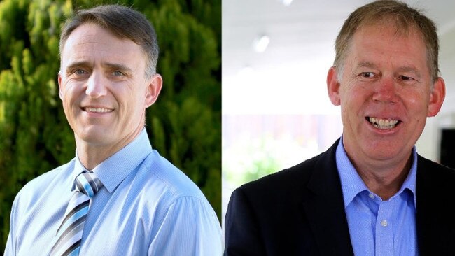 ALP’s Des Hardman and LNP’s Bert van Manen will contest the marginal seat of Forde. 