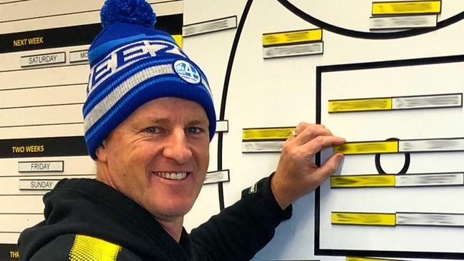 Damien Hardwick will take on the Big Freeze. Picture: Richmond FC Twitter