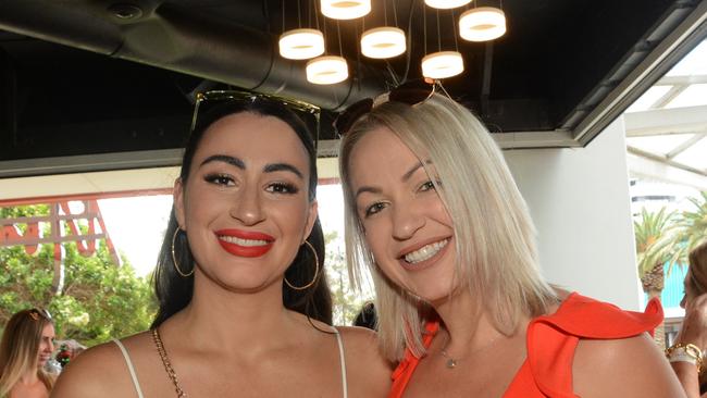 Emily Dobson and Jamie Fanning at Ladies Charity Christmas lunch at Moo Moo Restaurant and Bar, Broadbeach. Regina King