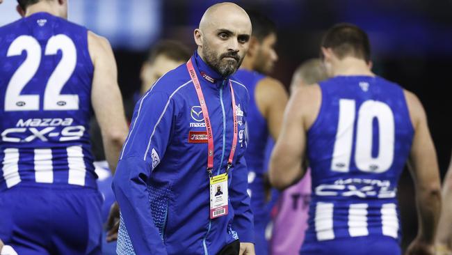 North Melbourne transformed quickly and claimed several impressive wins under Rhyce Shaw. Picture: AAP Image/Daniel Pockett.