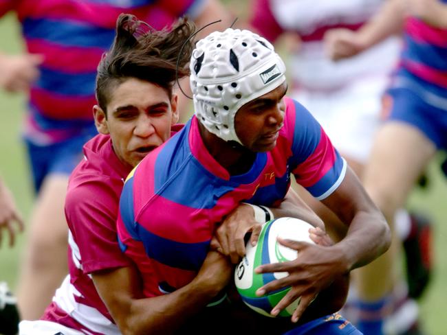 Fullback Floyd Aubrey from Marist Ashgrove is a dynamo. Picture: AAP/Steve Pohlner