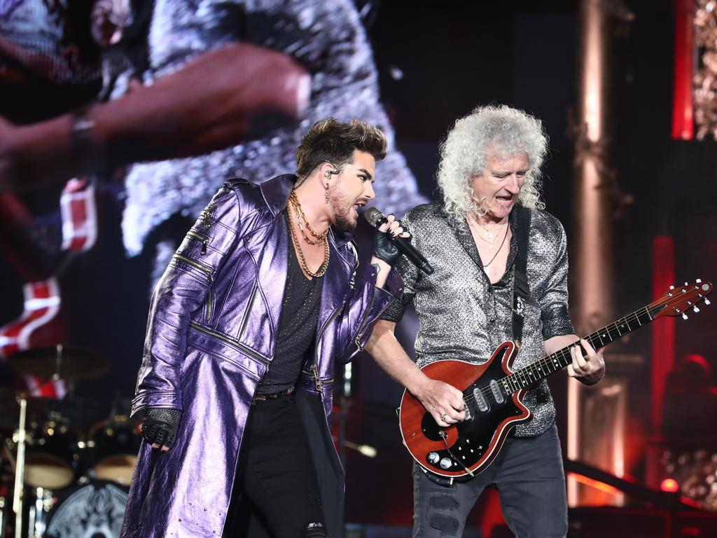 Queen perform on the Gold Coast. Photograph: Jason O'Brien