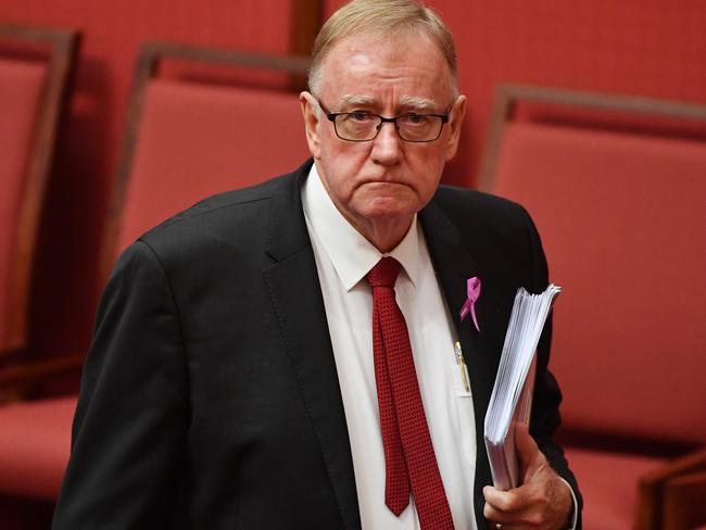 Liberal Senator Ian Macdonald says many party members are uncomfortable about the bank tax. Picture: AAP