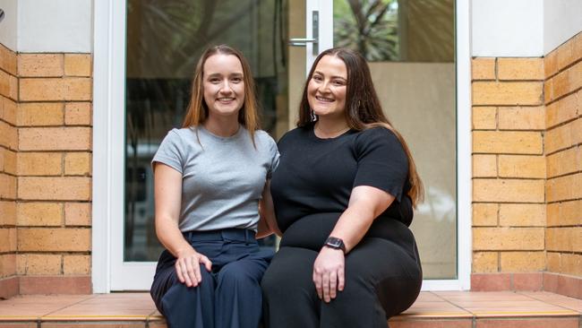 Sarah Danskin with her roommate Annika Debono both are renting and purchased properties elsewhere. Picture: Thomas Lisson