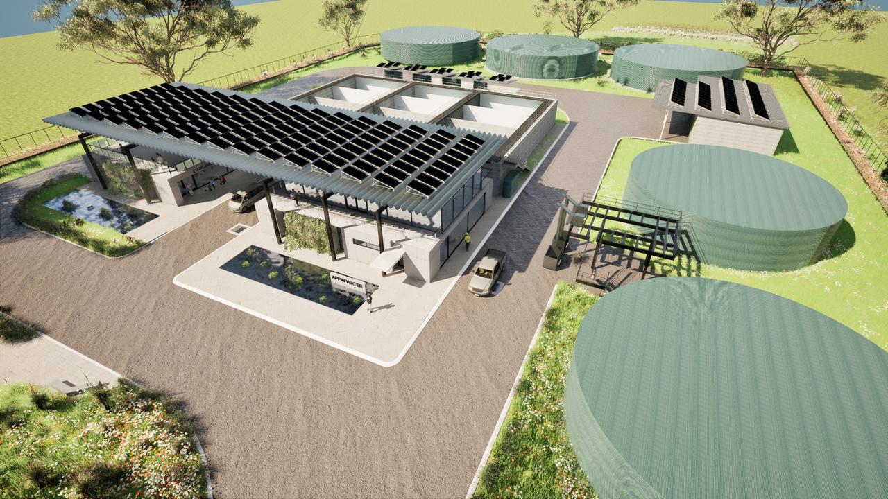 Artist impressions of the Walker Appin water facility.