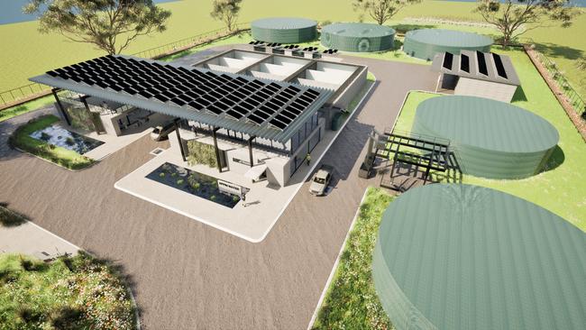 Artist impressions of the Walker Appin water facility.