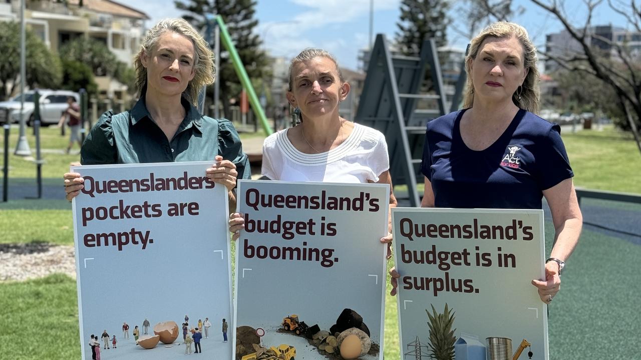 QCOSS CEO Aimee McVeigh, Labrador resident Sharon Woodman and Act for Kids CEO Dr Katrina Lines. PIcture: Amaani Siddeek