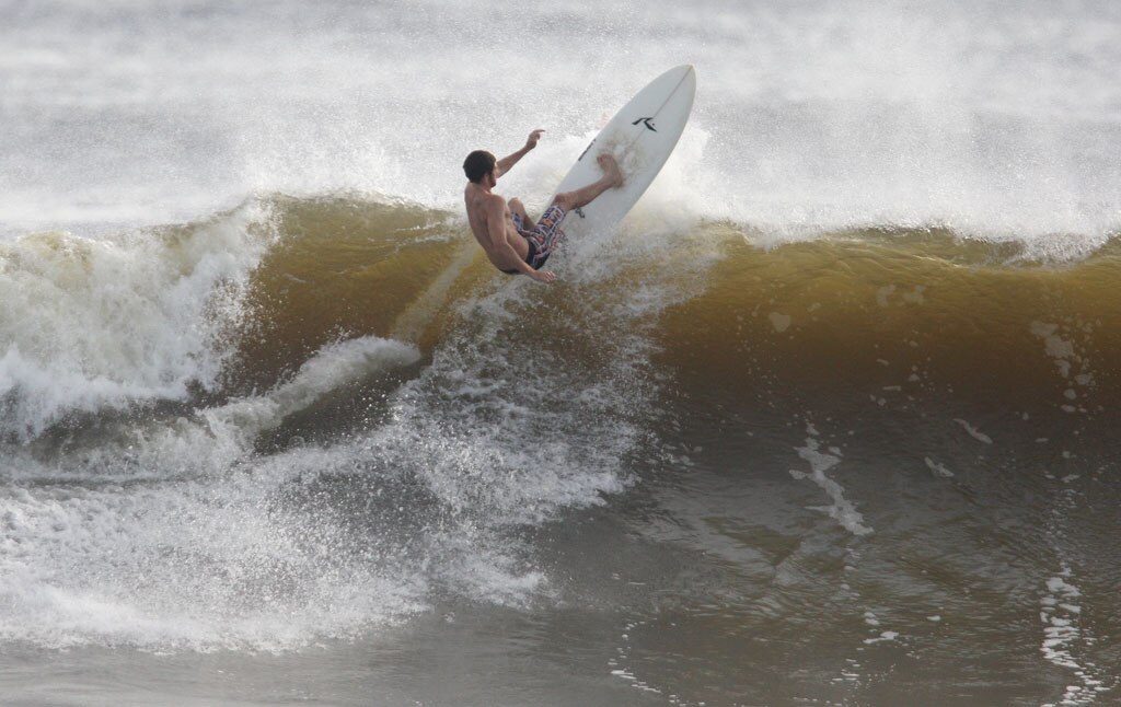 Alexandra Headland gets good lefts and rights for longboarders and shortbaorders alike. Picture: Nicholas Falconer