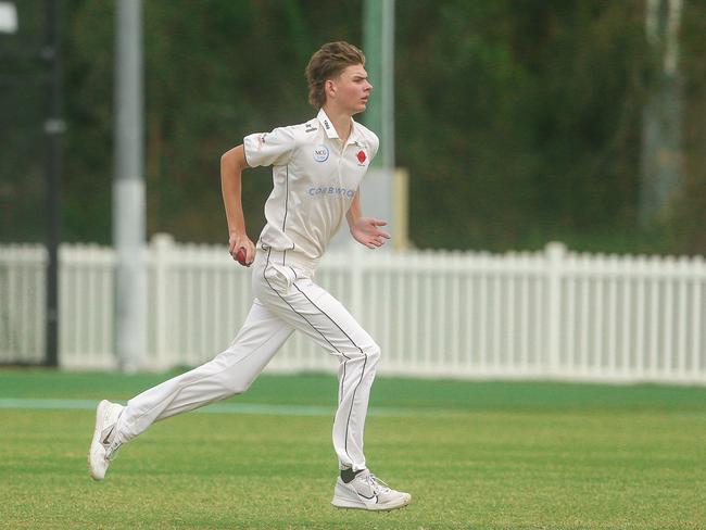 Nathan Lyons as Mudgeeraba v Queens - Premier First Grade at Alan Nielsen Park, Carrara. Picture: Glenn Campbell