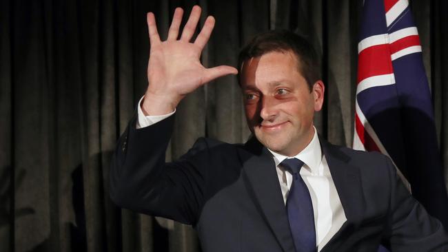 Leader of the Victorian Liberal Party Matthew Guy has announced he is quitting following his defeat in the Victorian state election. Picture: AAP