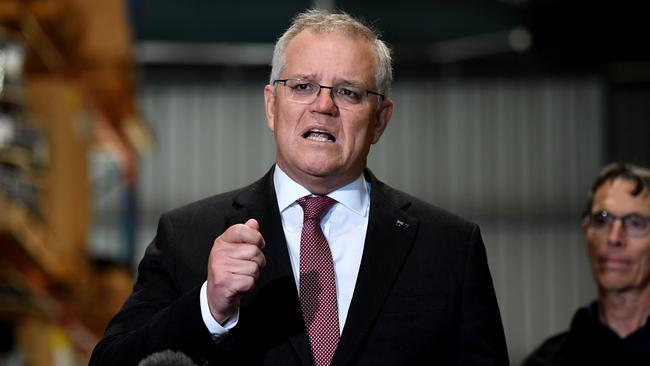 Scott Morrison’s stewardship through the pandemic and recession has buttressed the Coalition’s marginal electorates and accelerated plans to pick off Labor seats in western Sydney, the NSW central coast and Hunter regions Picture: Dan Peled