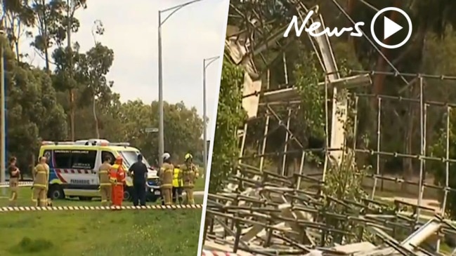 Five men injured in scaffolding collapse in Melbourne