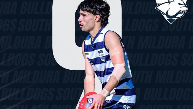 Bailey Fotia has impressed in his first season at South Mildura. Picture: South Mildura Football Club.