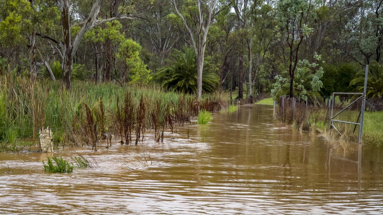 Kingaroy streets were inundated with water after receiving a heavy downpour Wednesday afternoon. Photo by Denise Keelan.