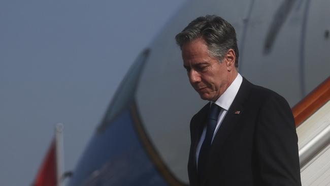 US Secretary of State Antony Blinken arrives in Bejing on Sunday. Picture: AFP