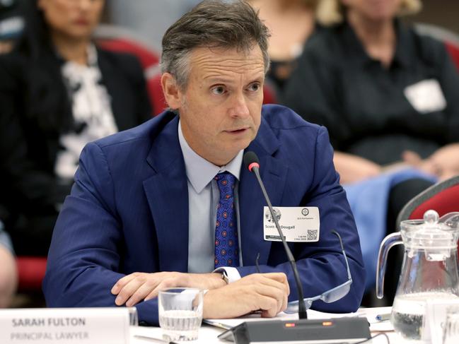 Human Rights Commissioner Scott McDougall on Monday. Picture: Steve Pohlner