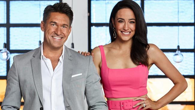 House Rules High Stakes host Jamie Durie and co-host Abbey Way. The new show starts this week. Picture: Channel 7