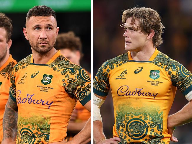 Quade Cooper and Michael Hooper have been left out of the squad. Photo: Getty Images