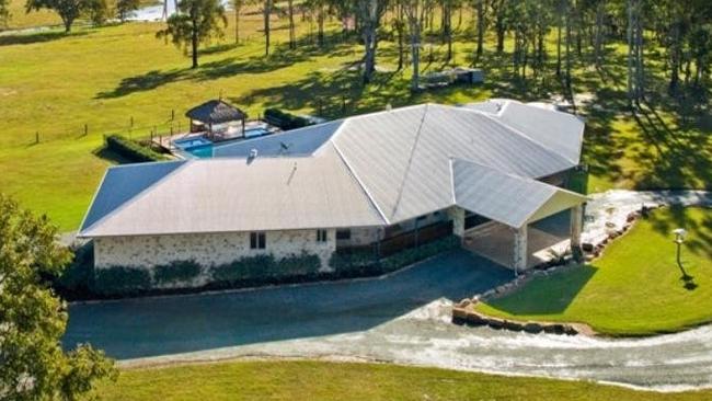 The acreage mansion in Mount Tamborine where Andrew Alasdair Ryan and Tania Leonard, lived. Picture: Supplied