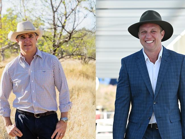 Katter's Australian Party Queensland leader Robbie Katter and Queensland Premier Steven Miles.