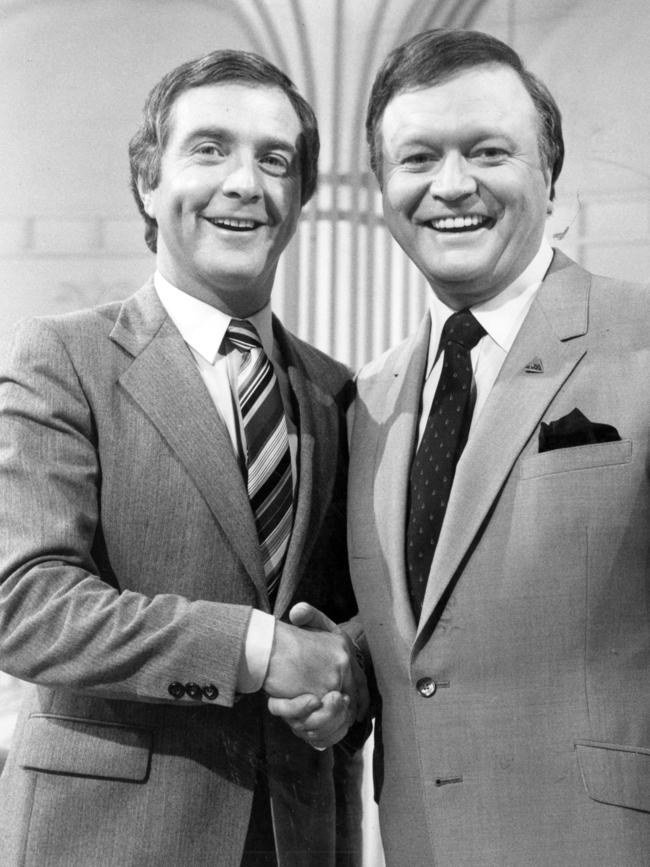 Philip Brady with great friend Bert Newton in 1981.