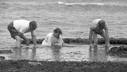 Never before seen photographs of the search for Clare Morrison at Bells Beach in 1992. Images from the Geelong Advertiser archives.