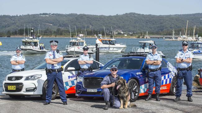 Show of force, police will be out on the roads and on the water this summer to promote safety and prevent anti-social behaviour. (AAP IMAGE / Troy Snook)